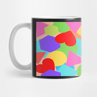 colorful vintage love print Mug